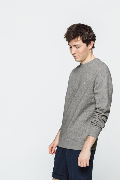 Sweat col rond oversize avec broderie