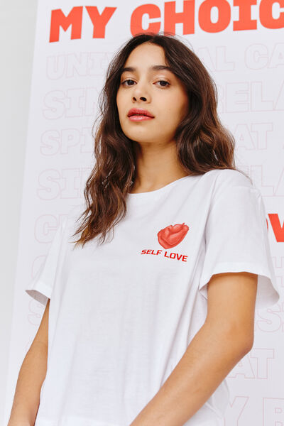 T-shirt coeur Self Love St Valentin